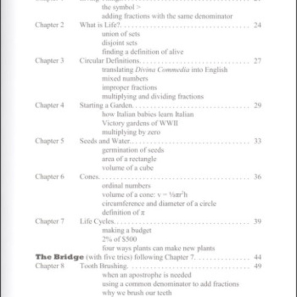 Life of Fred Pre-Algebra 1 w/ Biology by Stanley F. Schmidt (Hardcover) - Picture 3 of 9
